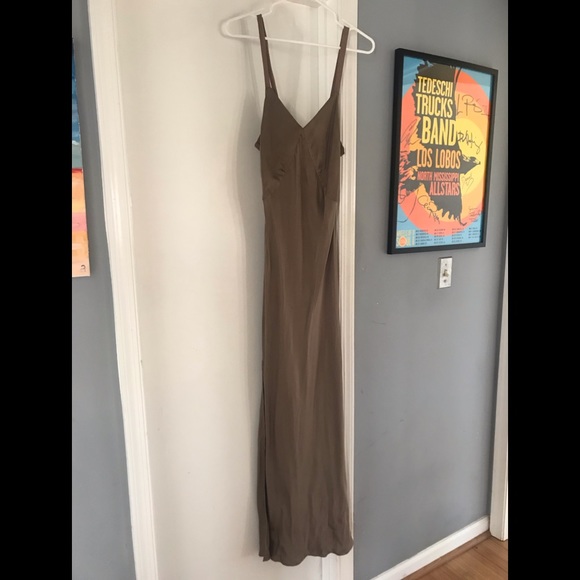cabin love silk slip dress